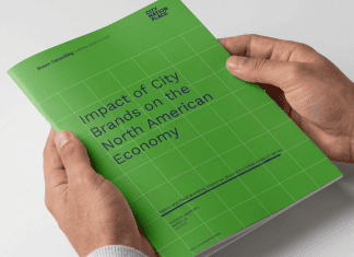 The cover of Bloom Consulting report on impact of city perception on North American economy